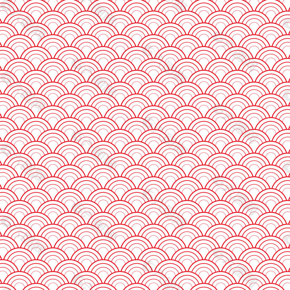 Japanese Wave Seamless Pattern Vector Art & Graphics