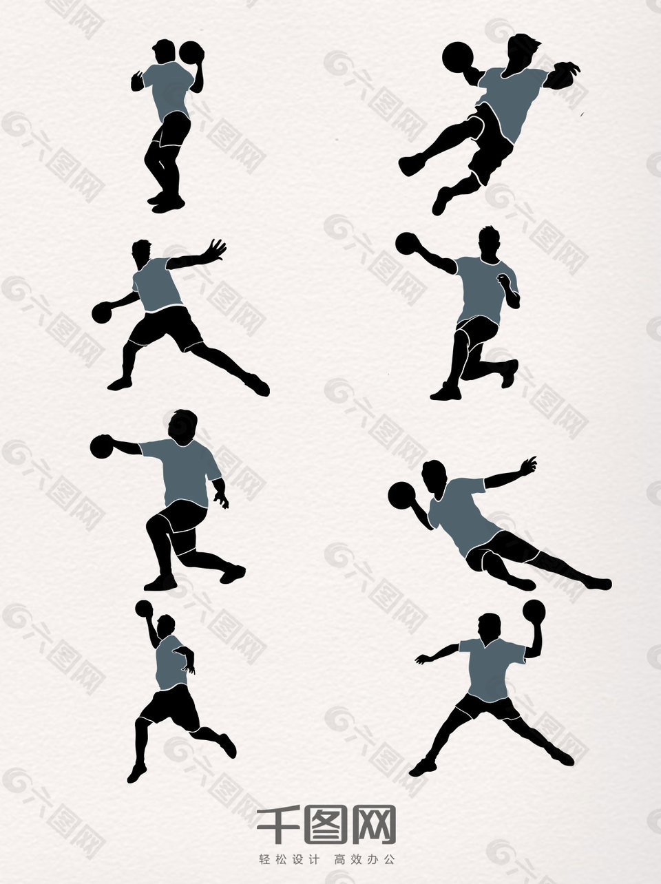 一组国际篮球日图标设计