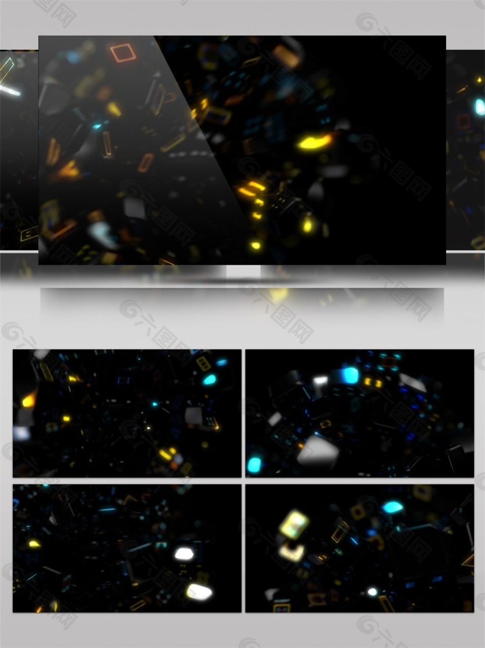 浮光粒子高清视频素材