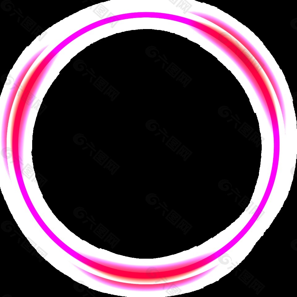 粉色圆形透明素材