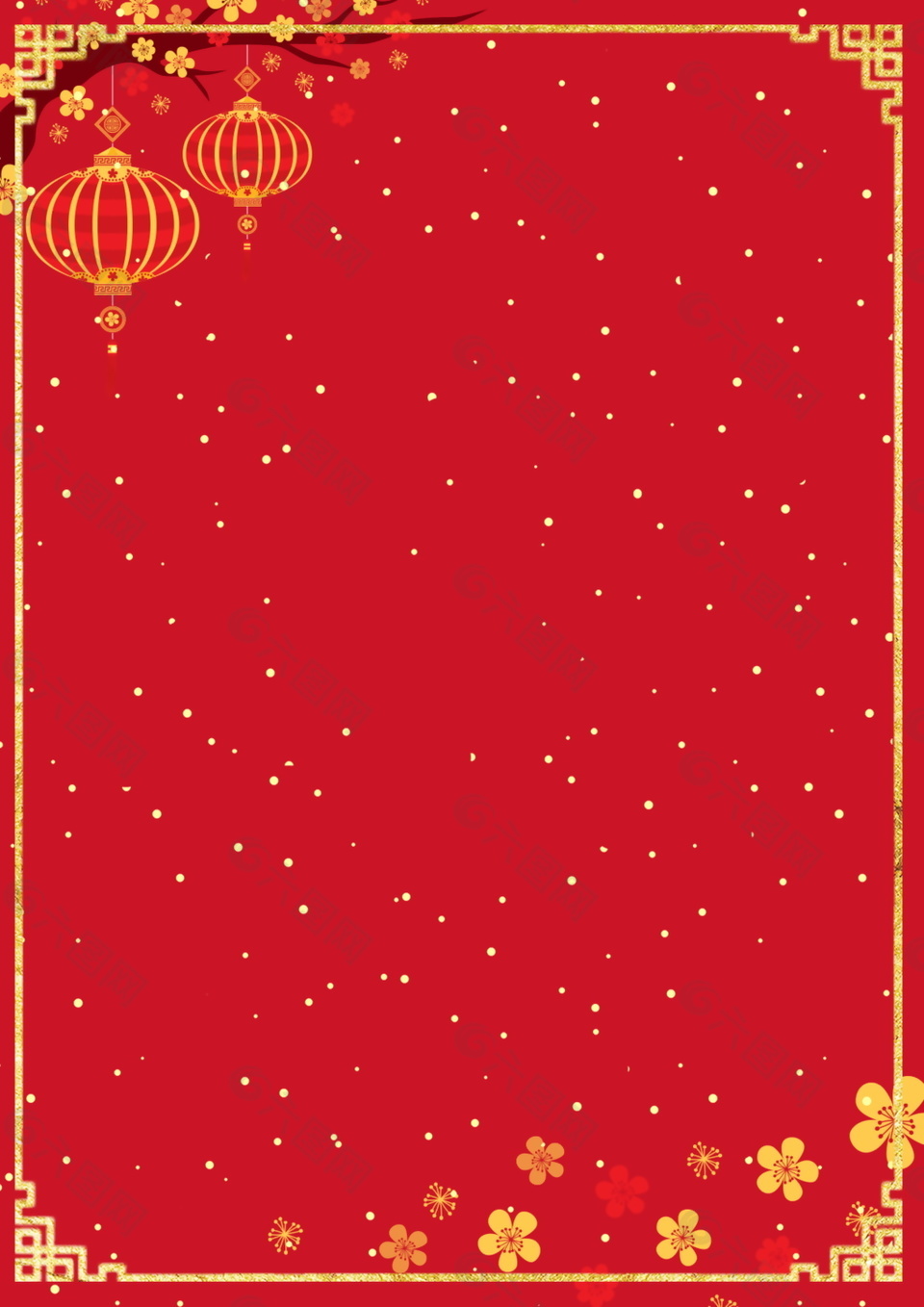 红色喜庆新年背景素材