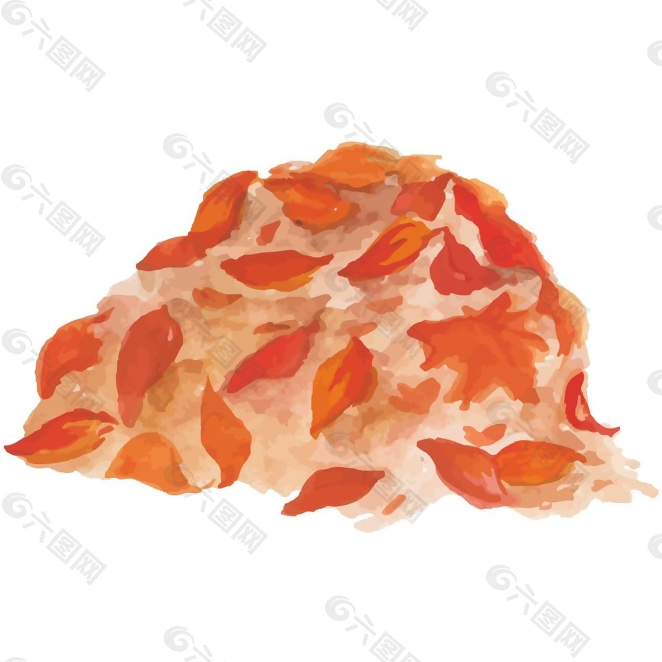 创意水晶树叶png元素