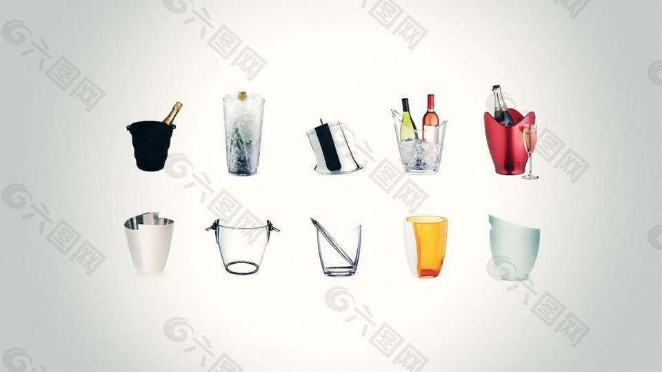 各类杯子收纳盒产品设计JPG