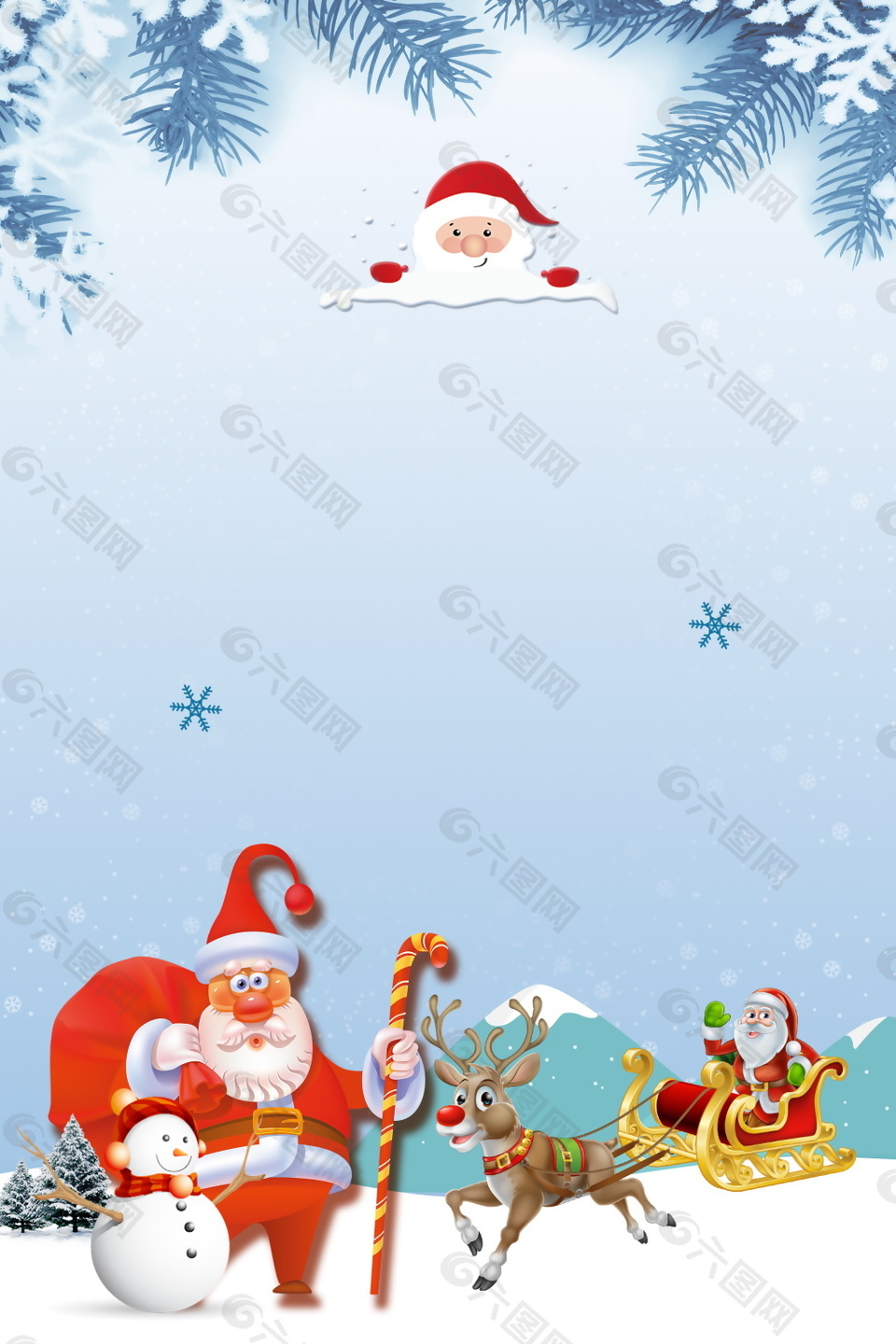 简约圣诞节psd背景设计背景素材免费下载(图片编号:9077468)-六图网