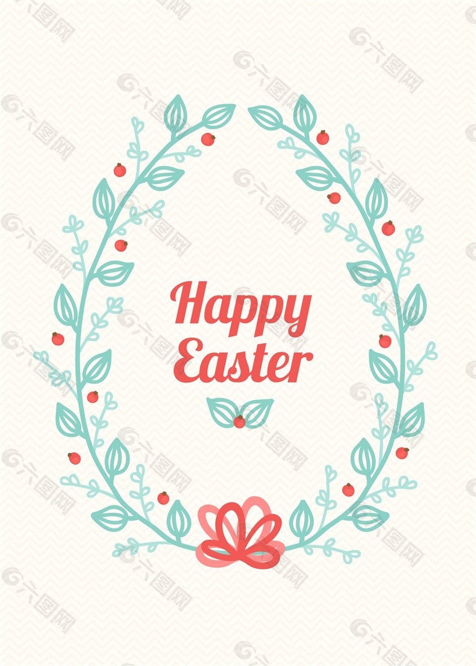 花蕊彩蛋扁平化矢量素材