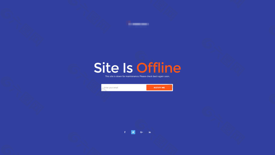 蓝色的企业网站模板搜索引擎