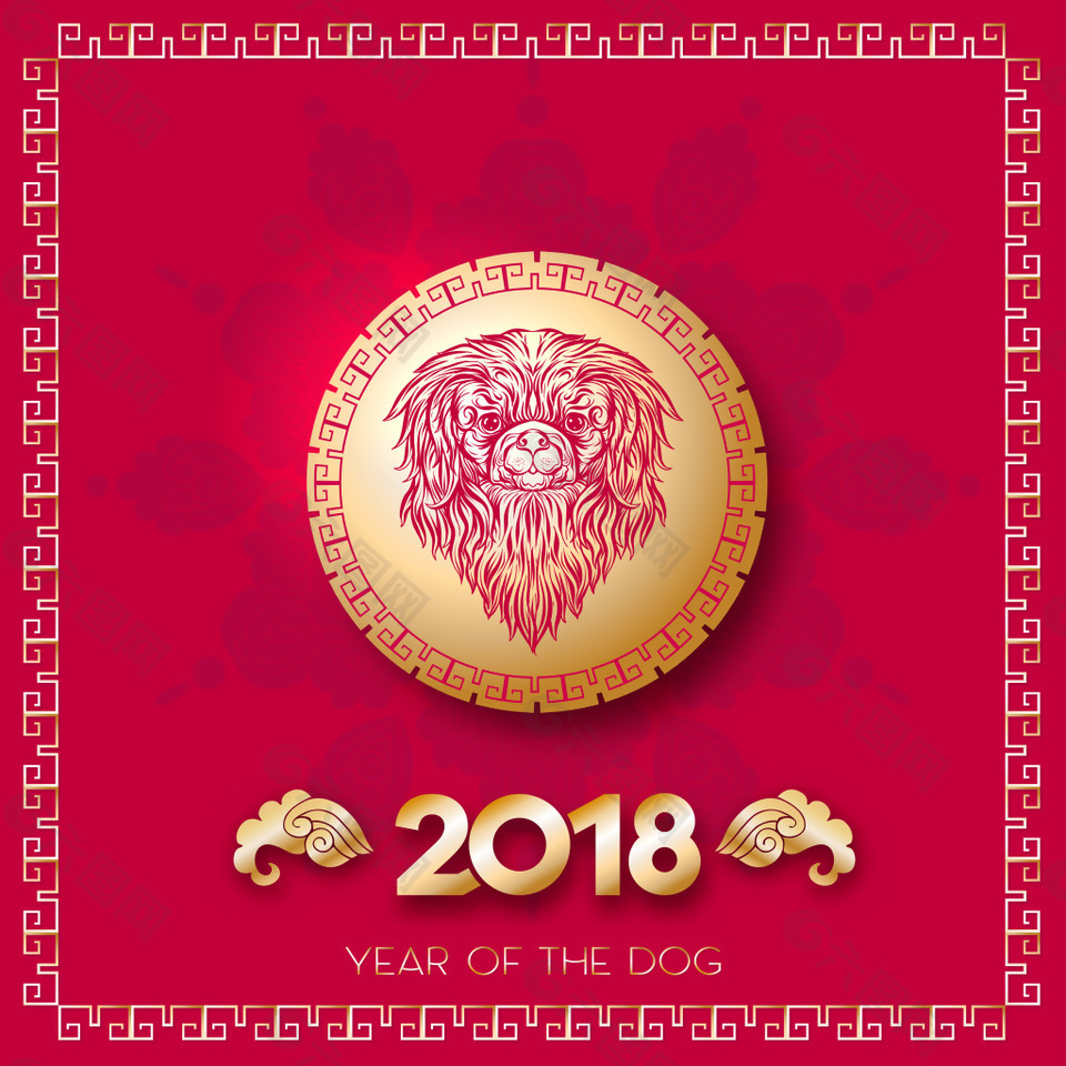2018年新年喜庆节日元素