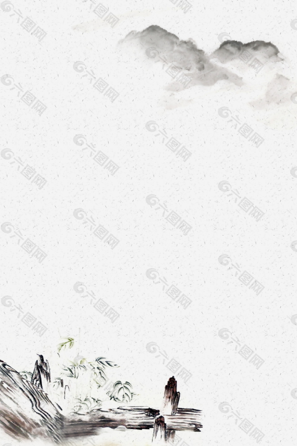 中国风水墨PSD背景素材