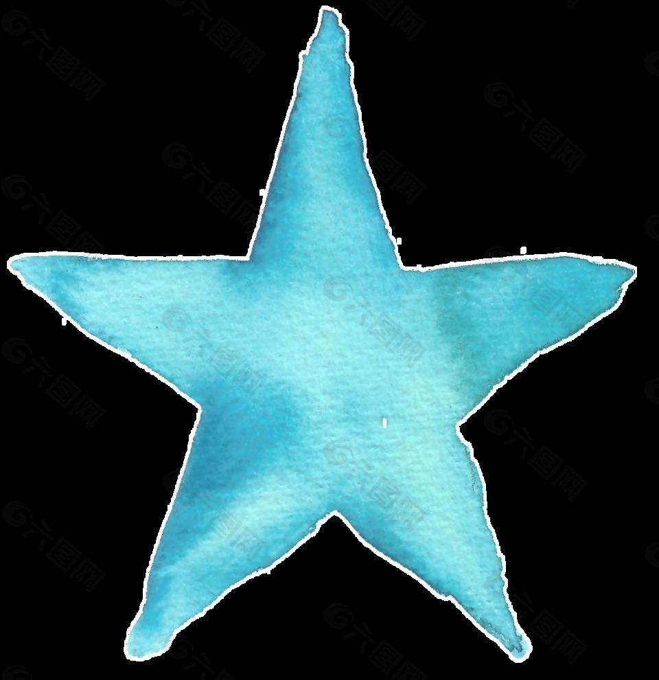 海洋星星透明装饰素材