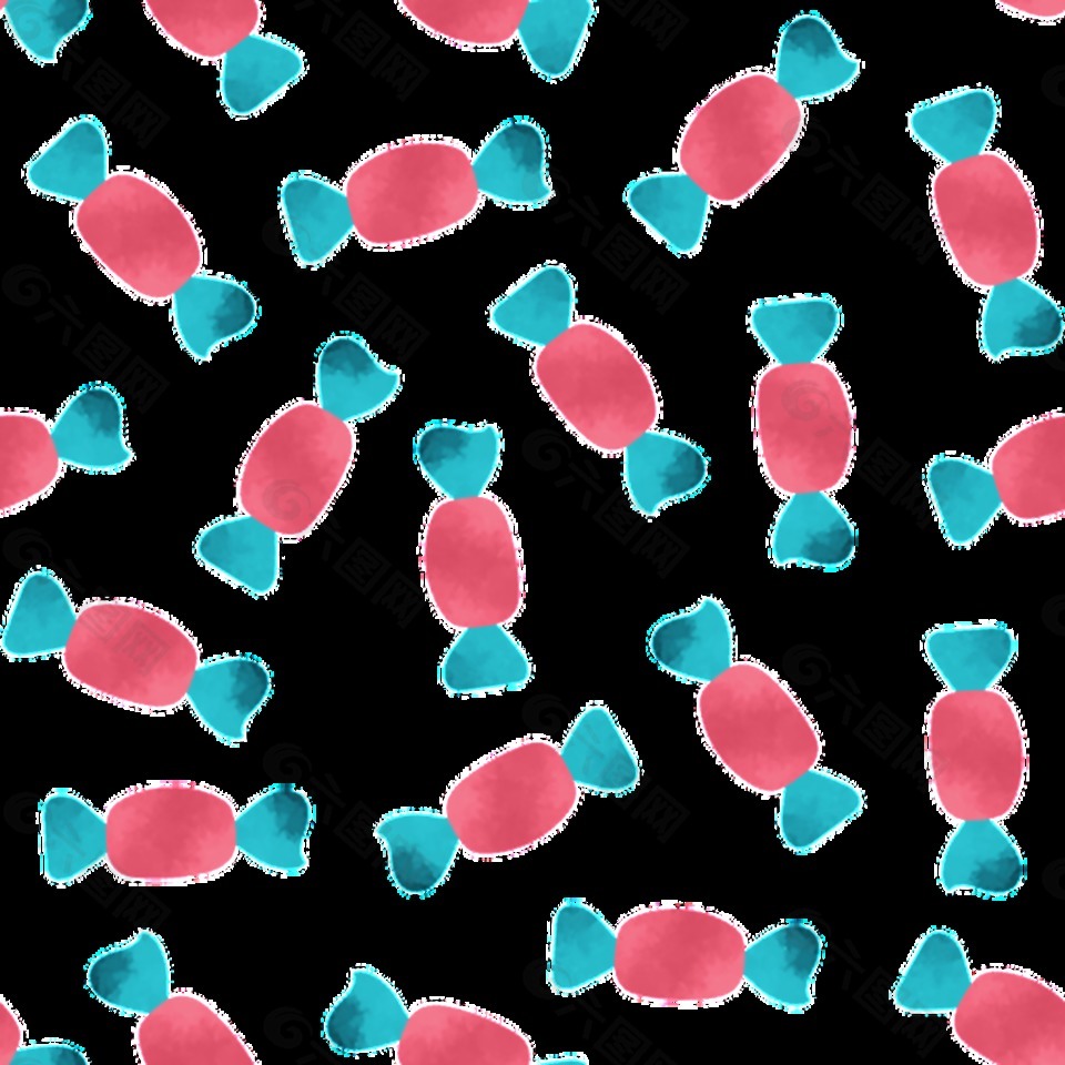 粉色糖果卡通背景素材