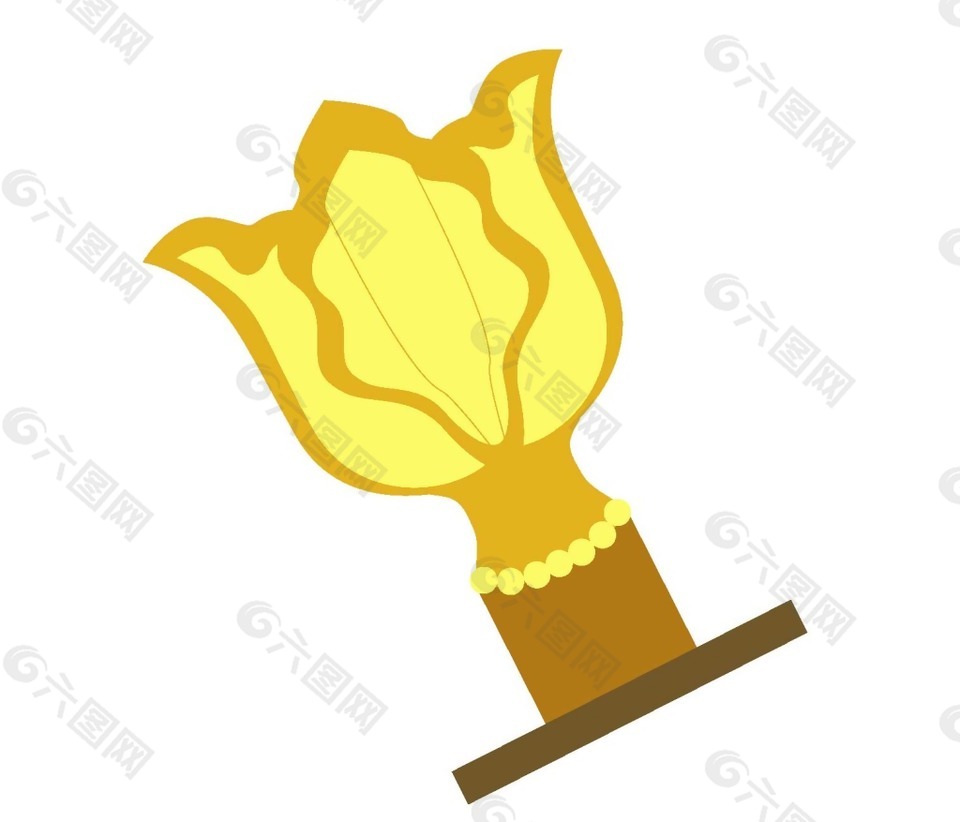 创意卡通奖杯png元素