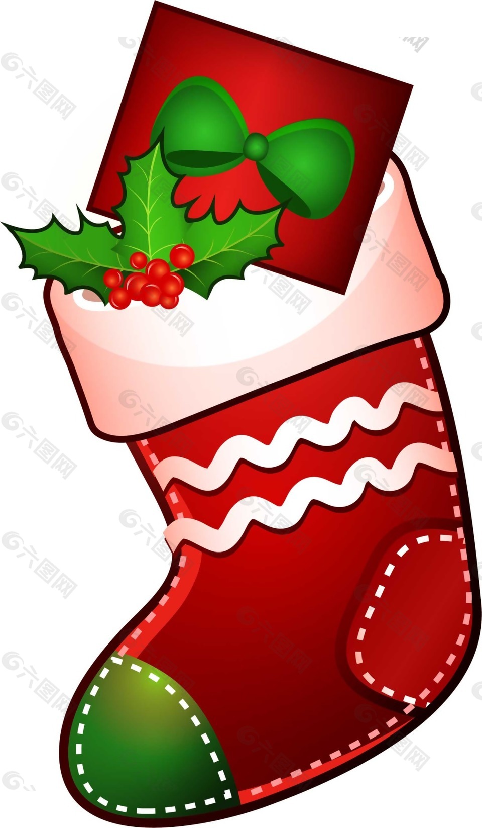 圣诞节日圣诞袜装饰png元