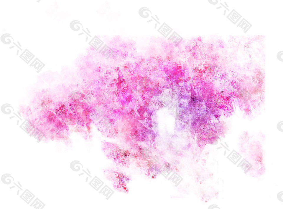 清新风格粉紫色花瓣樱花装饰元素