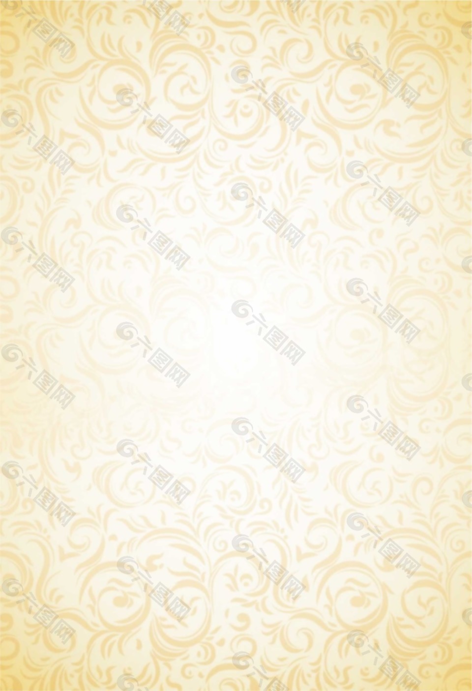 金黄色花纹壁纸png元素