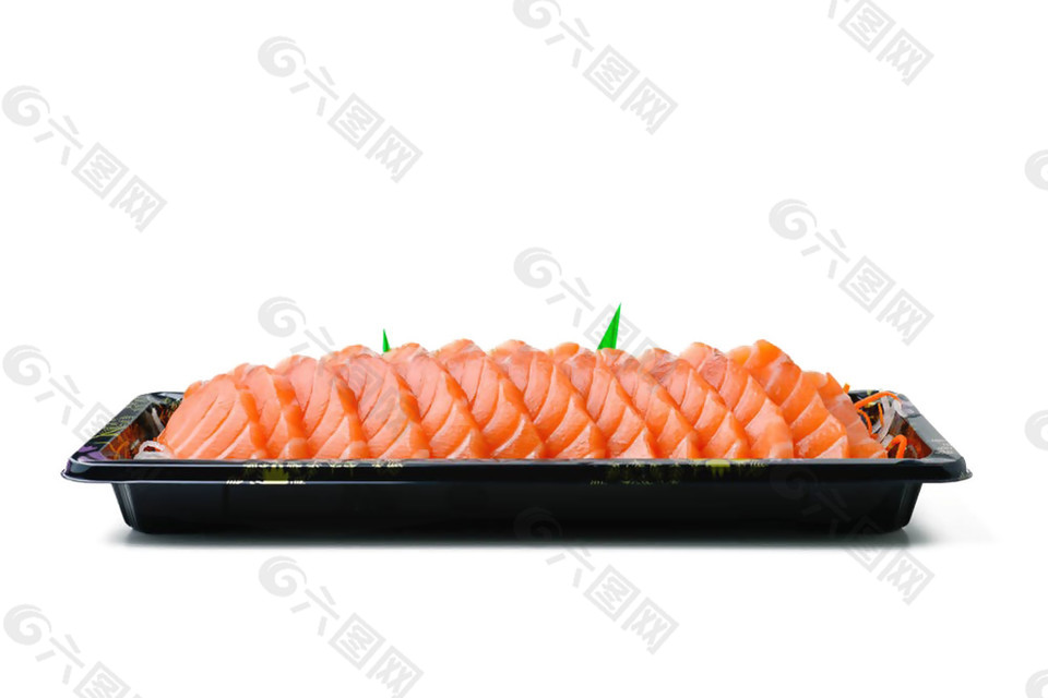 精致鲜美三文鱼日式料理美食产品实物