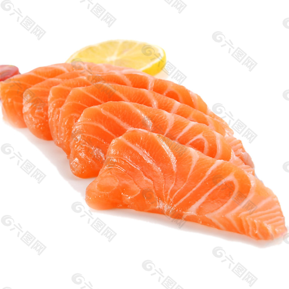料理美食产品实物鲜美橙色三文鱼
