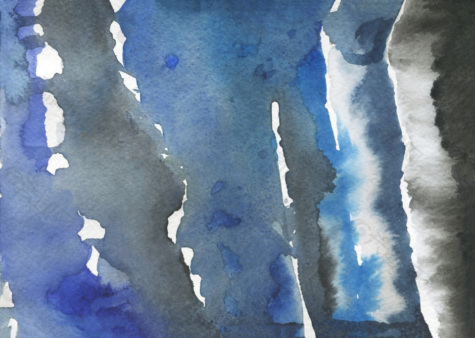 蓝色晕染水彩背景图片