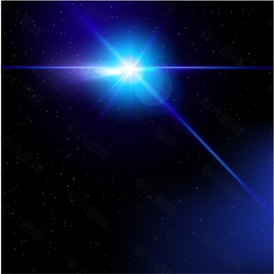 大气蓝色光线背景