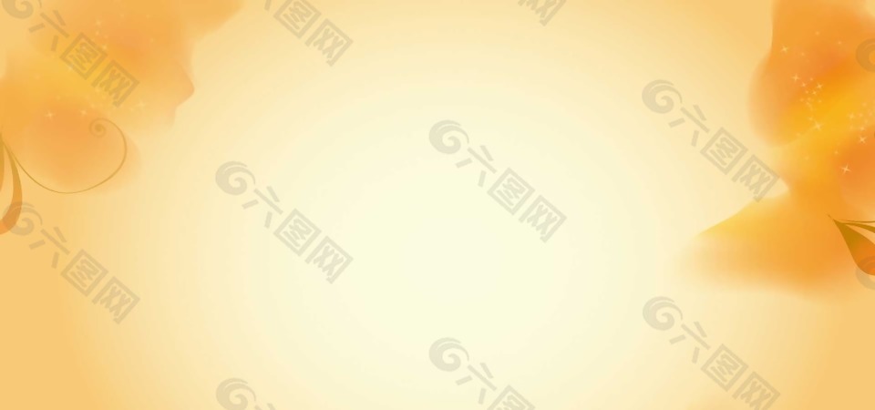 梦幻黄色涂鸦背景