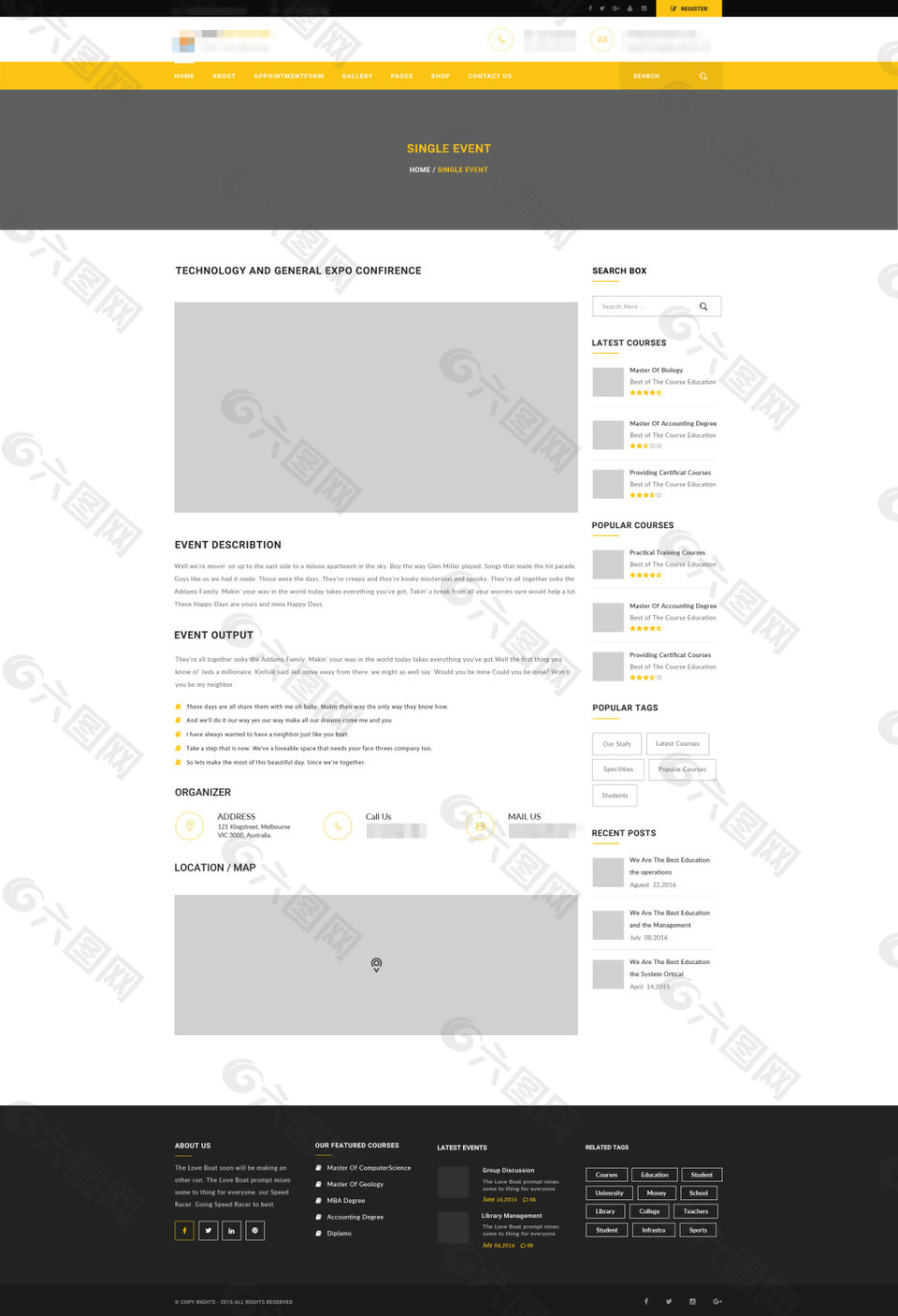 企业电子科技商务网站模板之用户案例详情