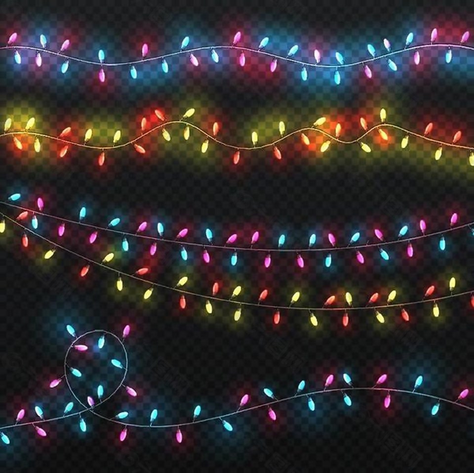 LED灯光装饰ai矢量素材