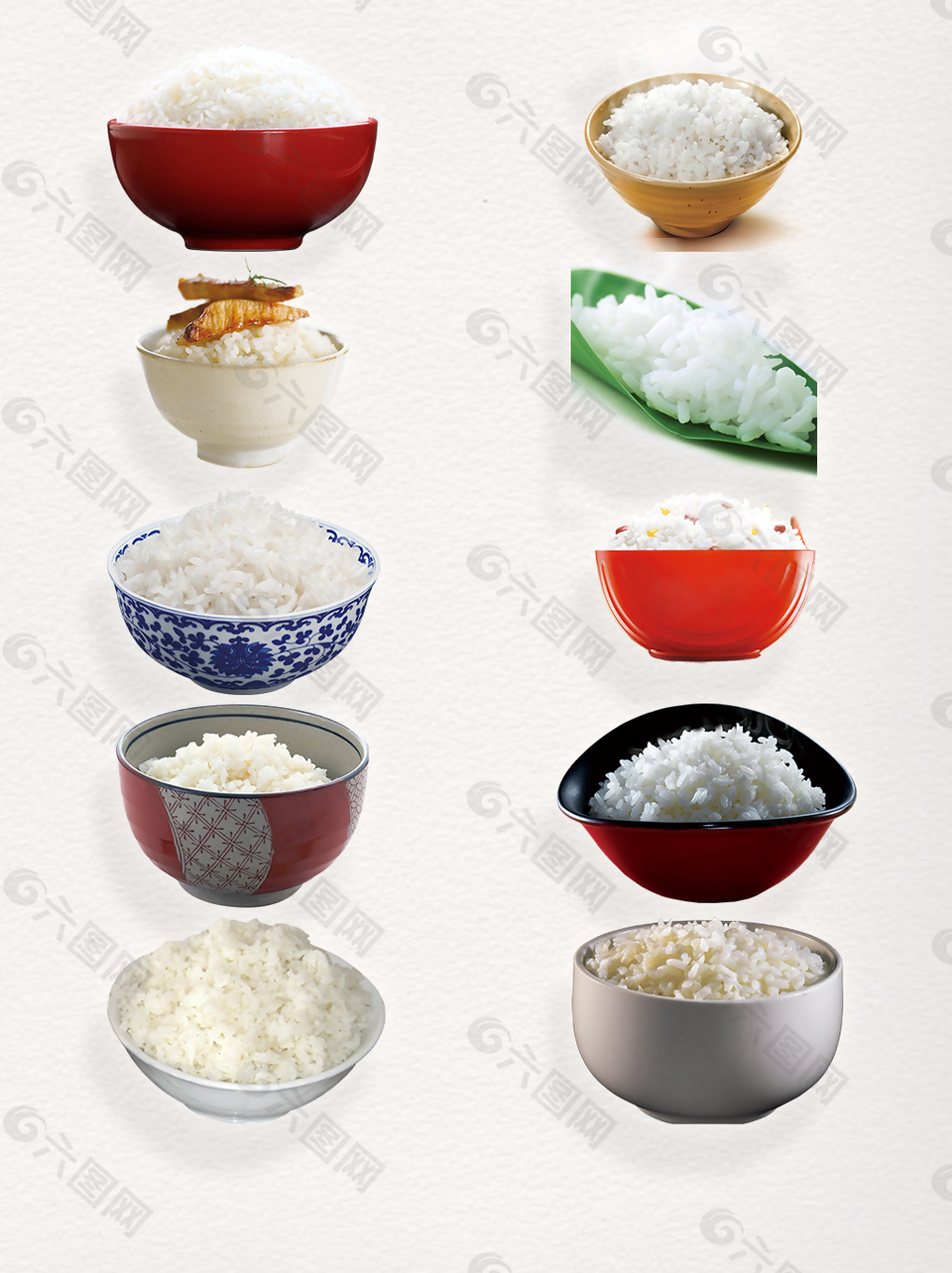 传统中国香气四溢热气白色米饭装饰图案