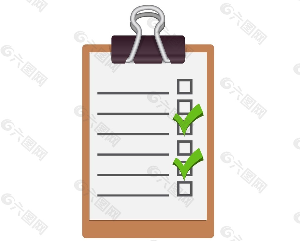 卡通信息记录表png元素