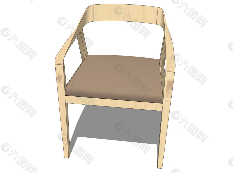 木制椅子模型3D椅子模型