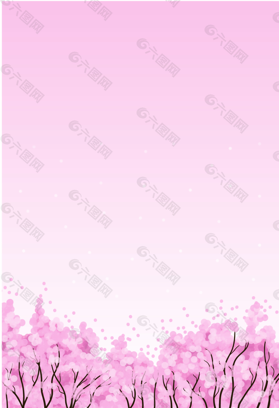 樱花海报背景素材