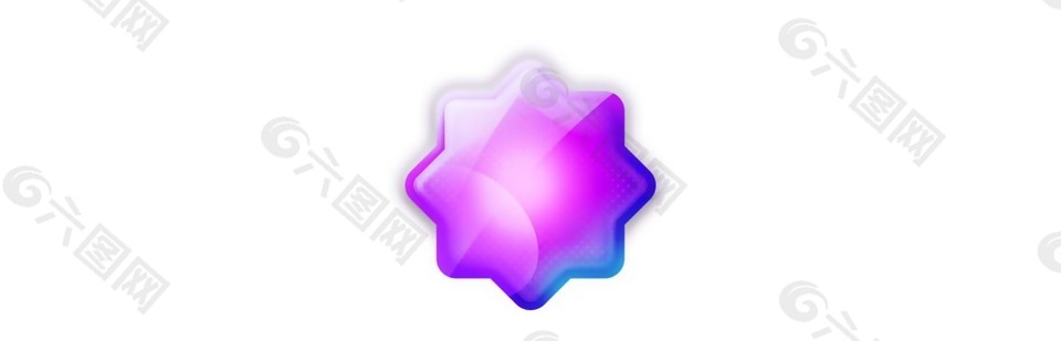 卡通紫色水晶饰品png元素