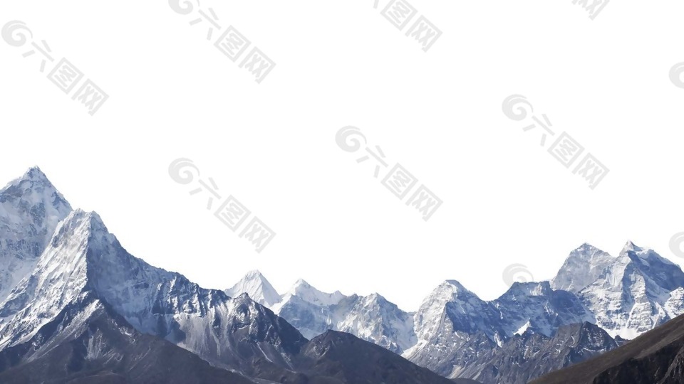 雪山实景背景png元素设计元素素材免费下载 图片编号 六图网