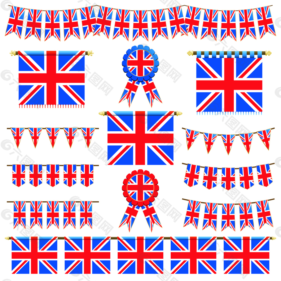 时尚创意英国米字旗边框