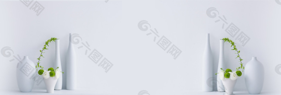 现代简约素雅家居装饰海报背景