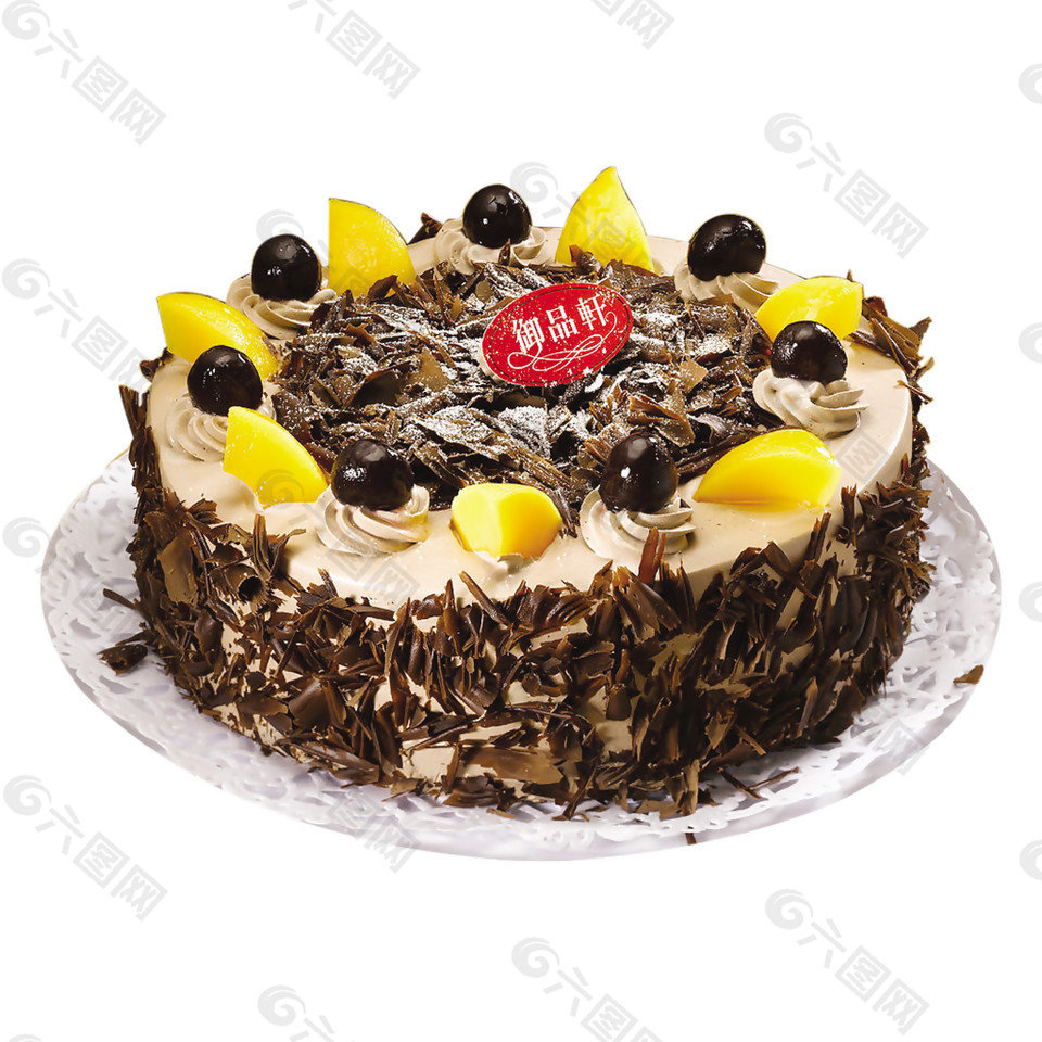 美味巧克力蛋糕素材