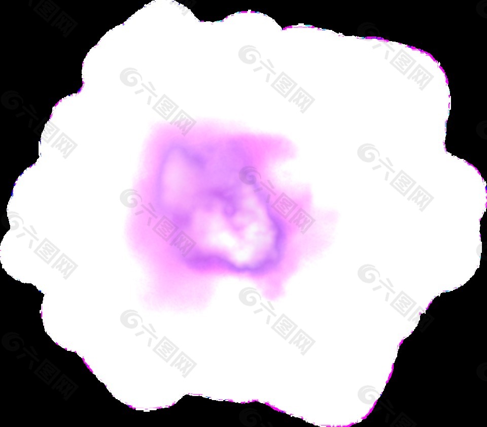 缥缈的紫色烟雾透明素材