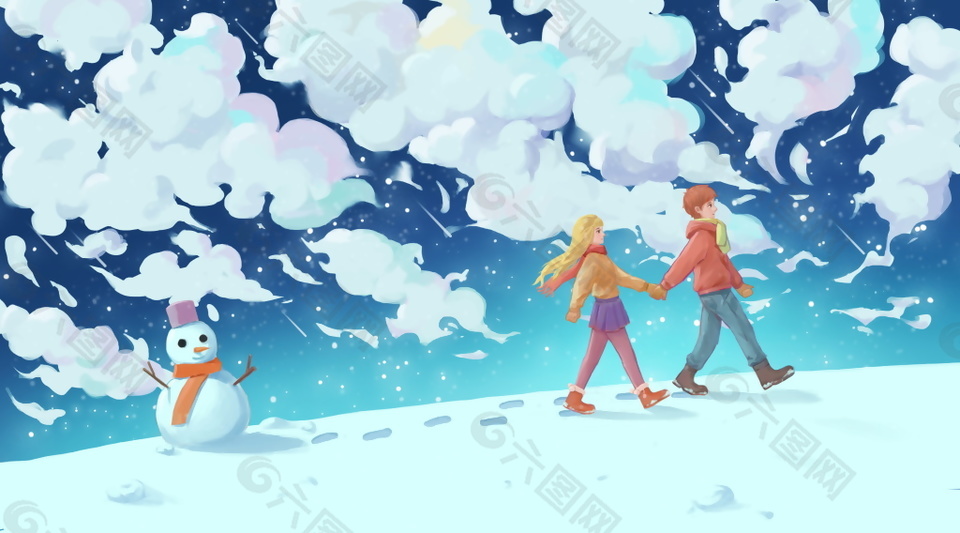 情人节插画设计