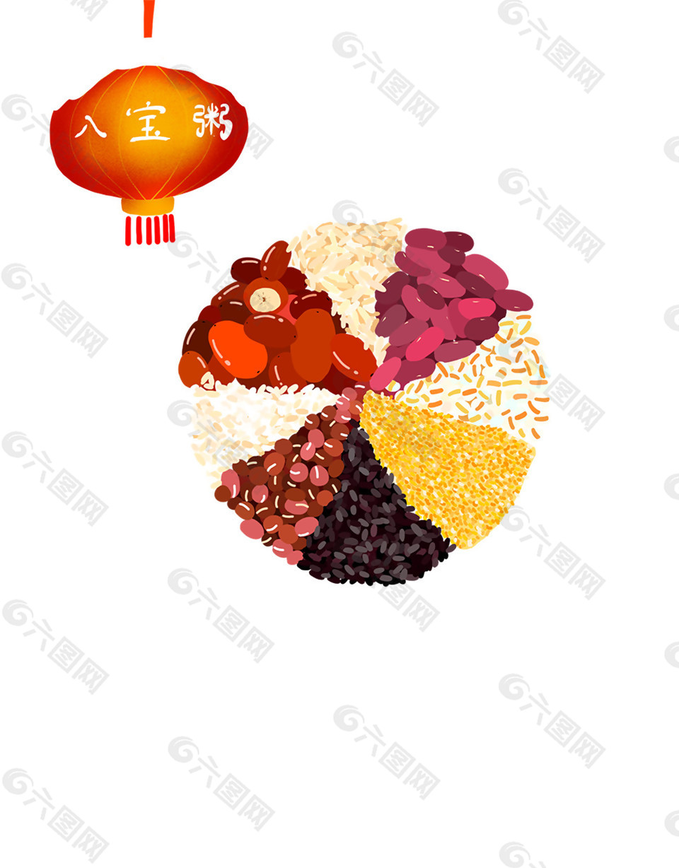 中式腊八粥素材设计