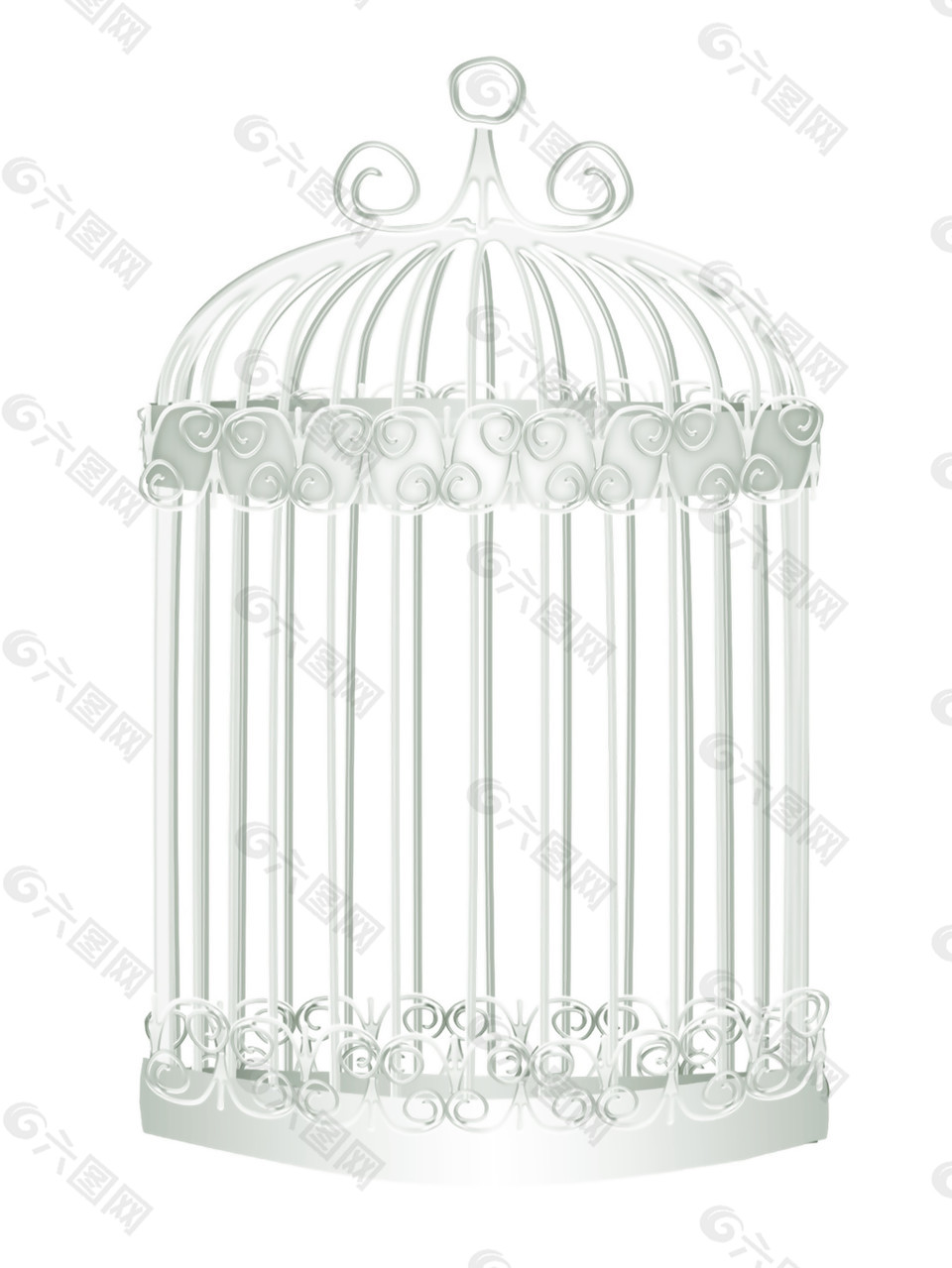 高级银色鸟笼产品实物