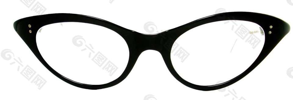黑色女士眼镜png元素