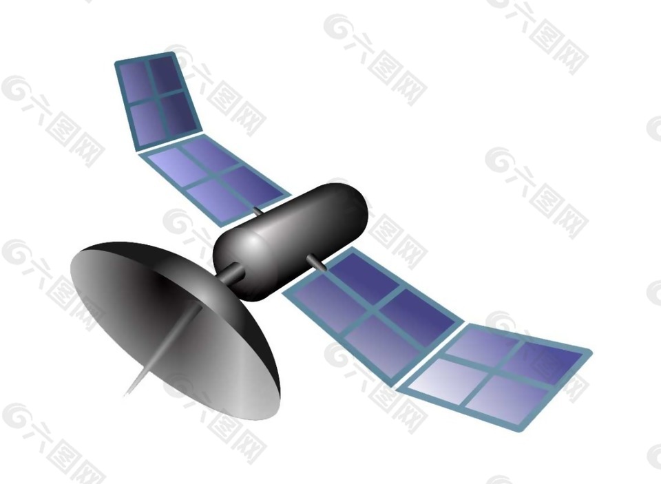 卡通太阳能飞行器png元素