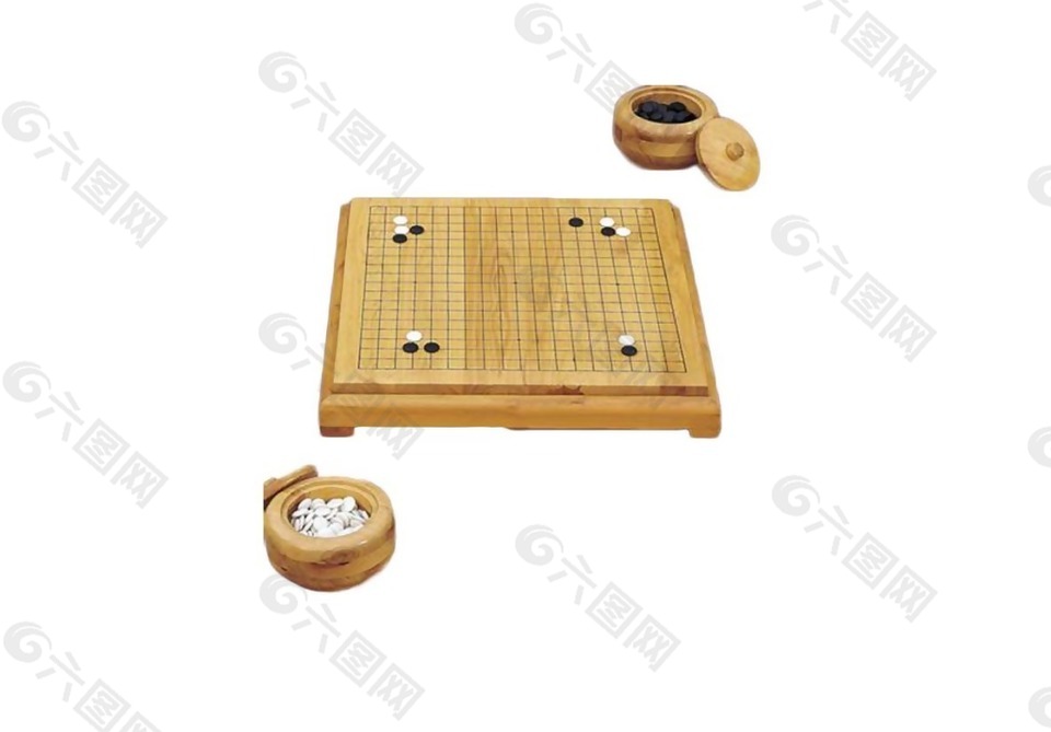 木质桌子围棋元素