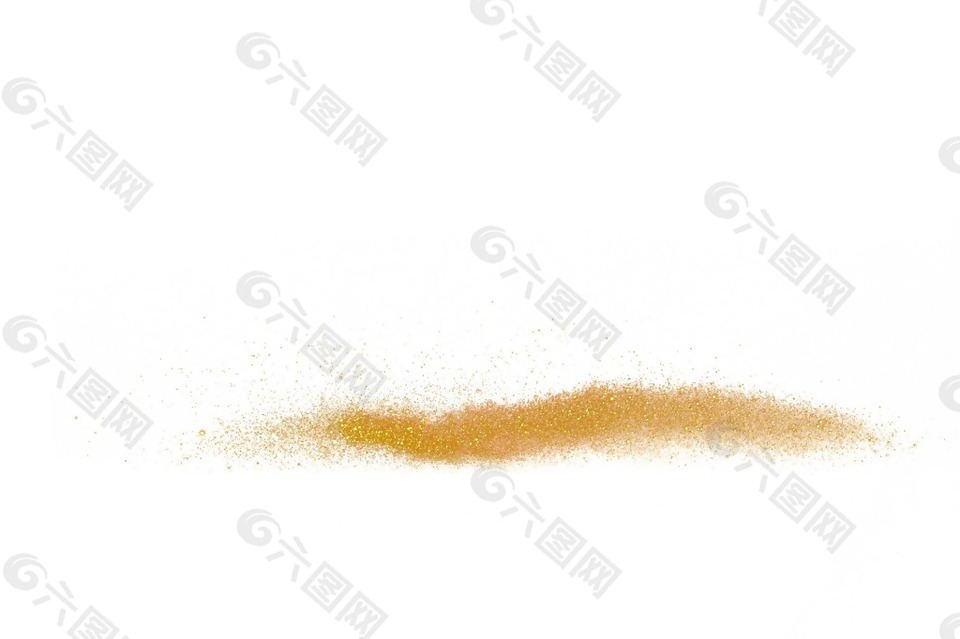 黄色沙粒png元素