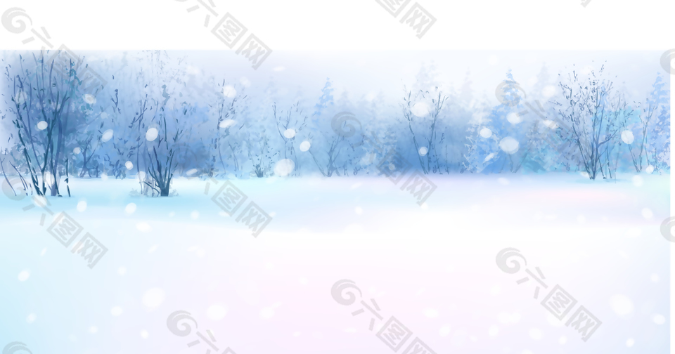 森林雪原温暖背景背景素材免费下载 图片编号 六图网