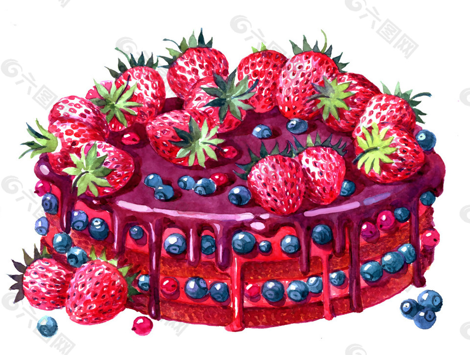 草莓蛋糕psd源文件