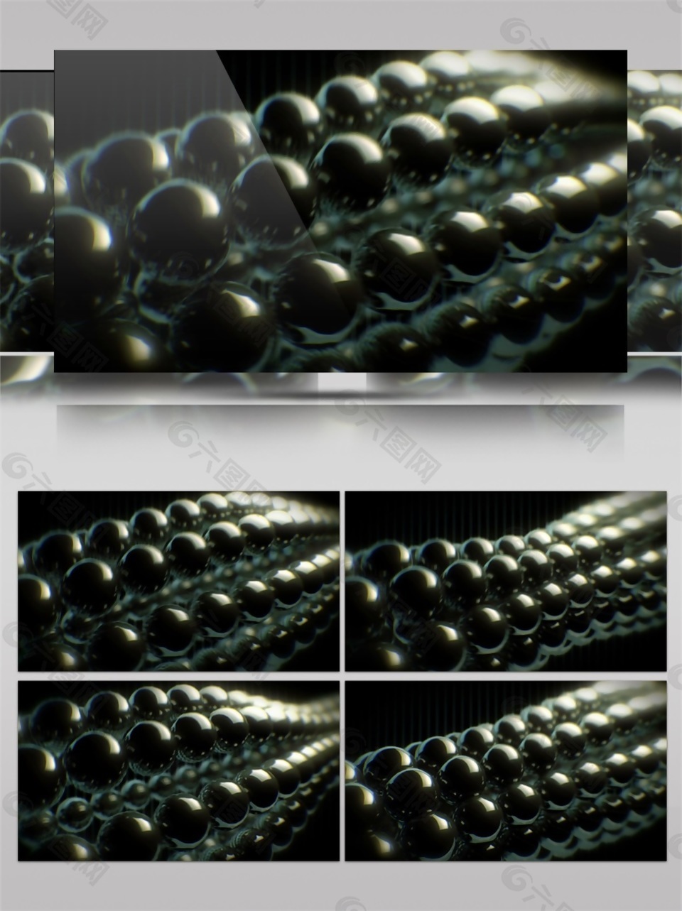 五黑光珠动态视频素材