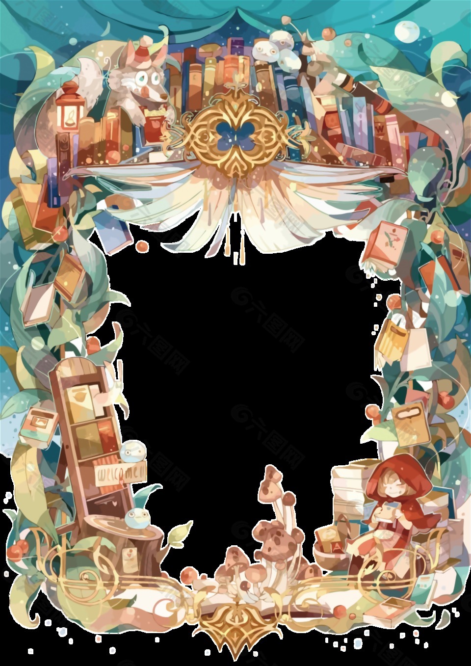 童话皇宫图案元素