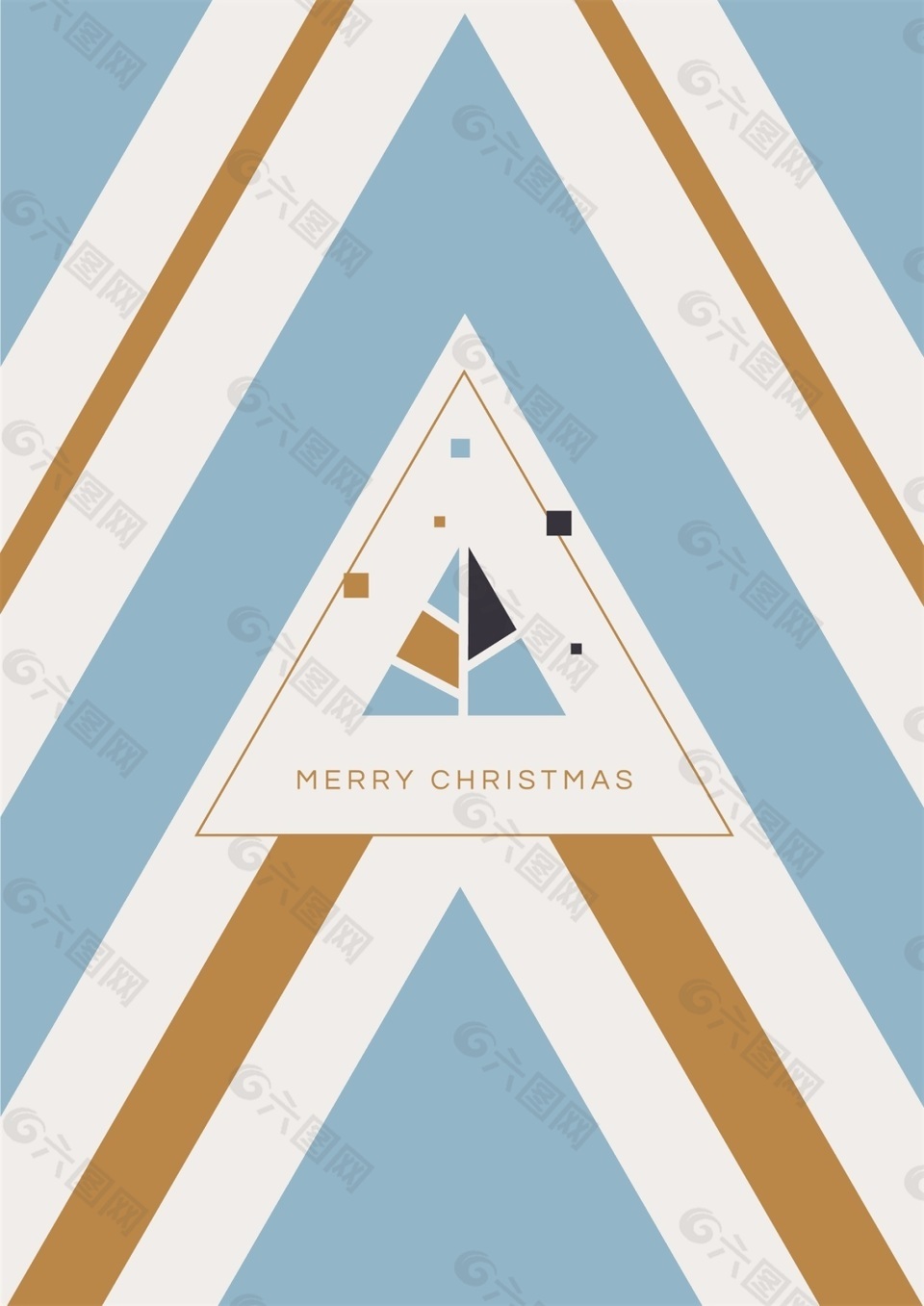 清新风格三色设计圣诞节背景矢量素材背景素材免费下载(图片编号