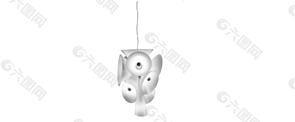白色小清新欧式灯具装饰jpg素材