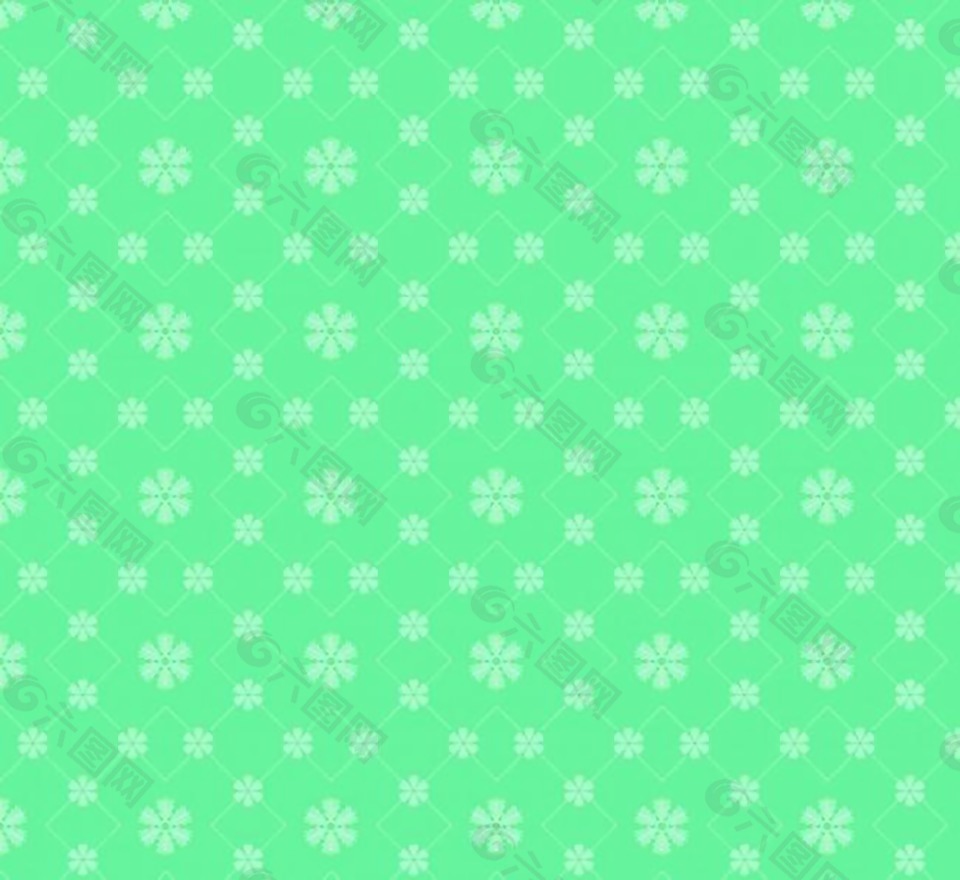 冬季绿色雪花背景图2