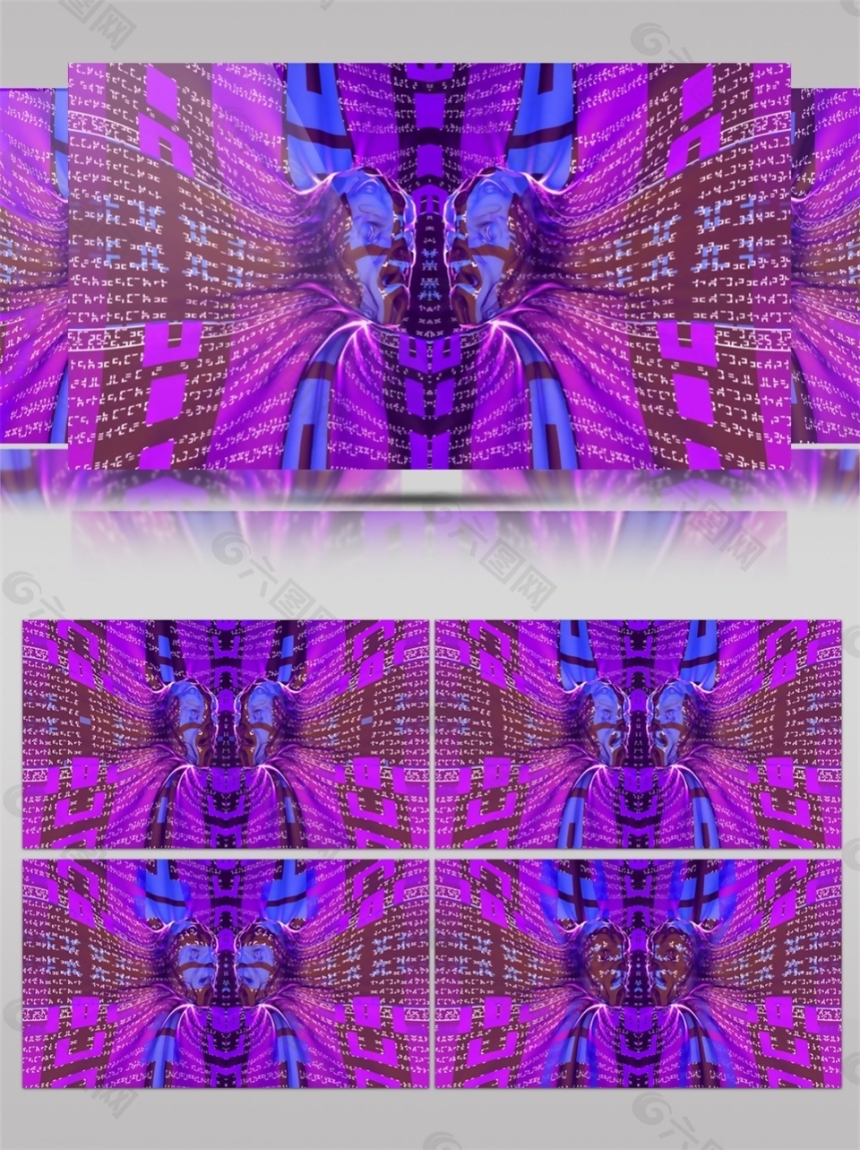 紫色抽象光斑视频素材
